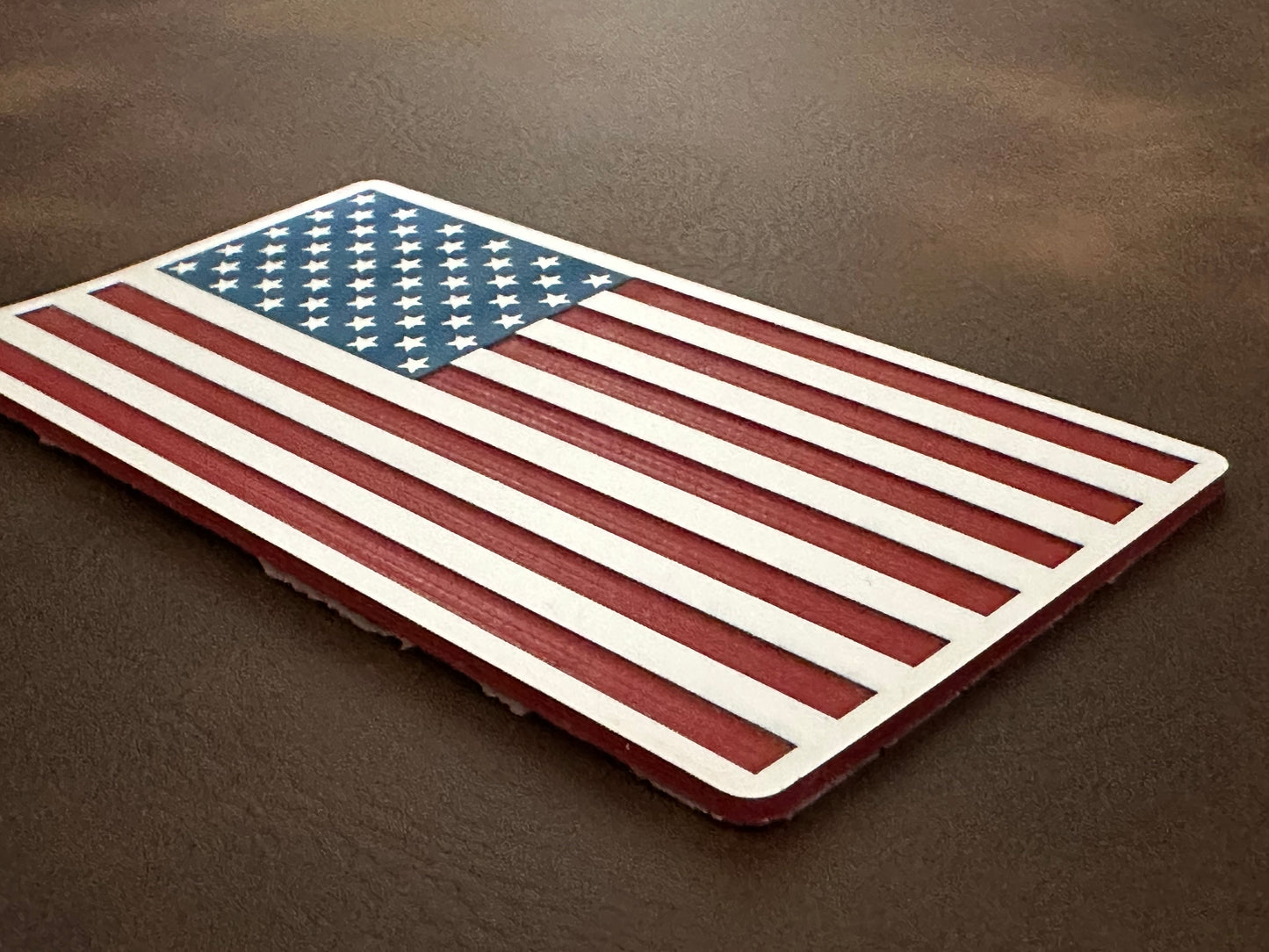 US Flag Acrylic Heat-Applied Hat Patch