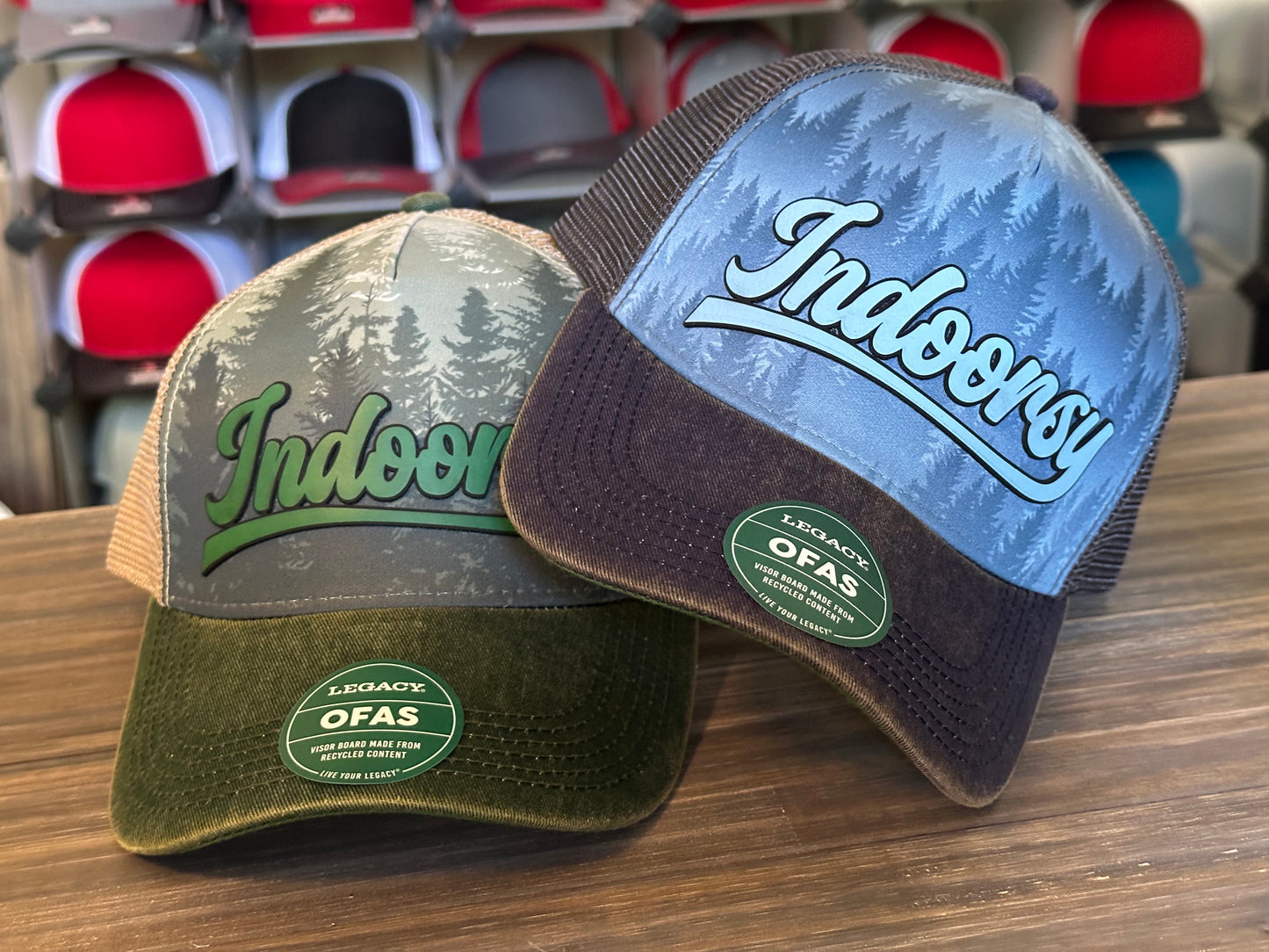 Indoorsy Patch on Legacy Trucker Cap