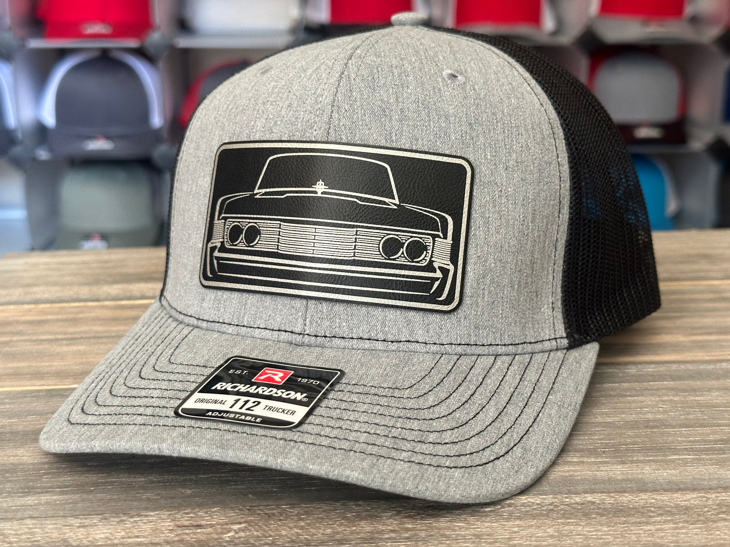 Lincoln Continental Front End Patch on Richardson 112 SnapBack Cap - Various Years Available