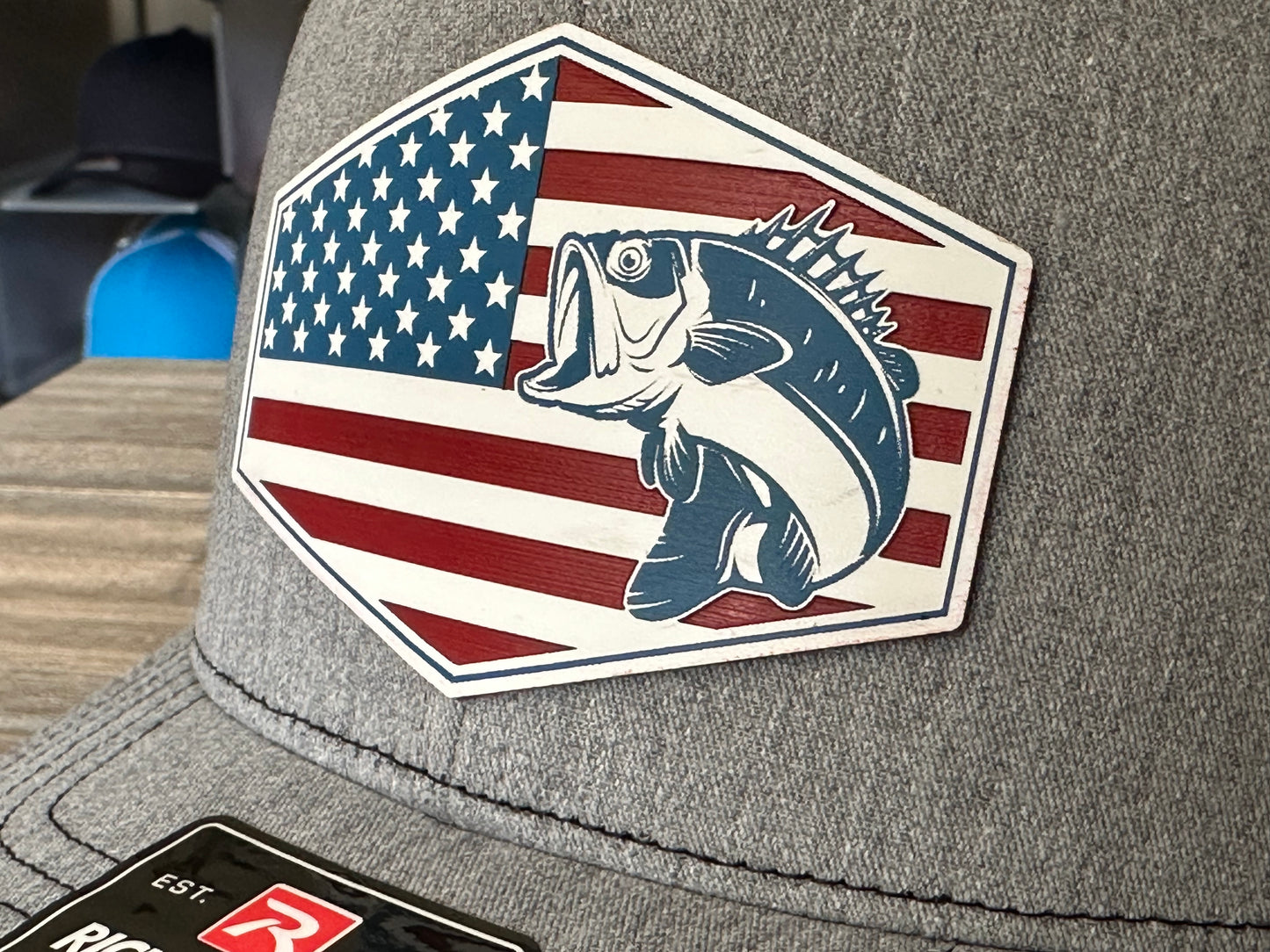 Bass Flag Patch on Richardson 112 SnapBack Cap