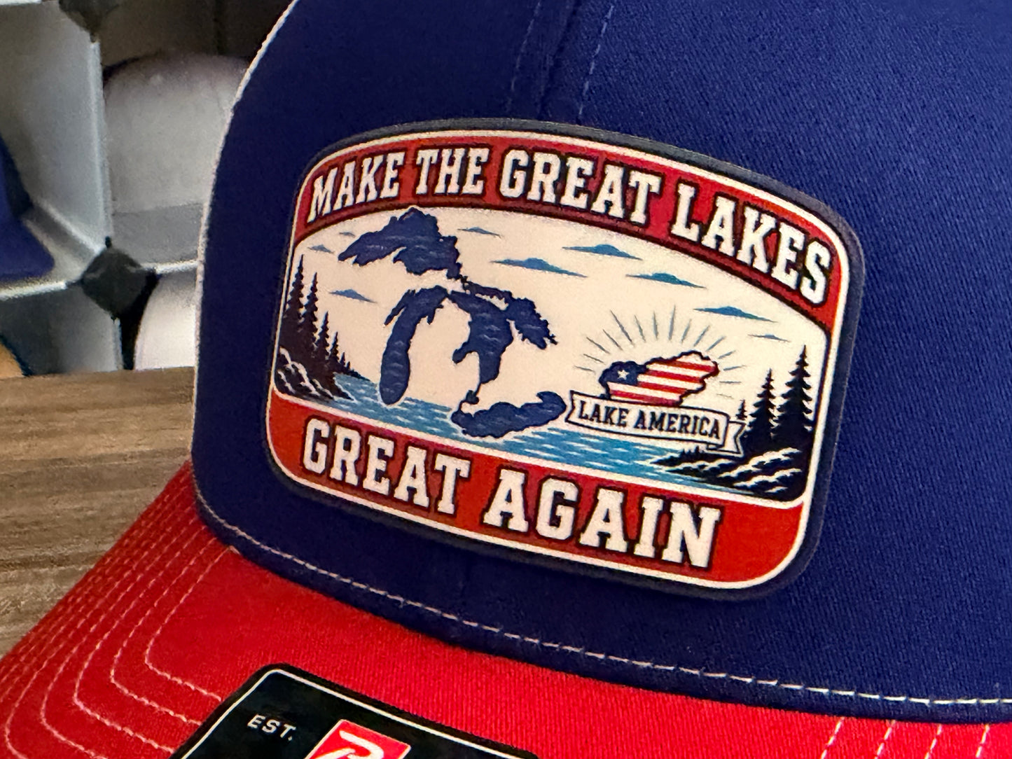 Lake America - Make Great Lakes Great Again Richardson 112 SnapBack Cap