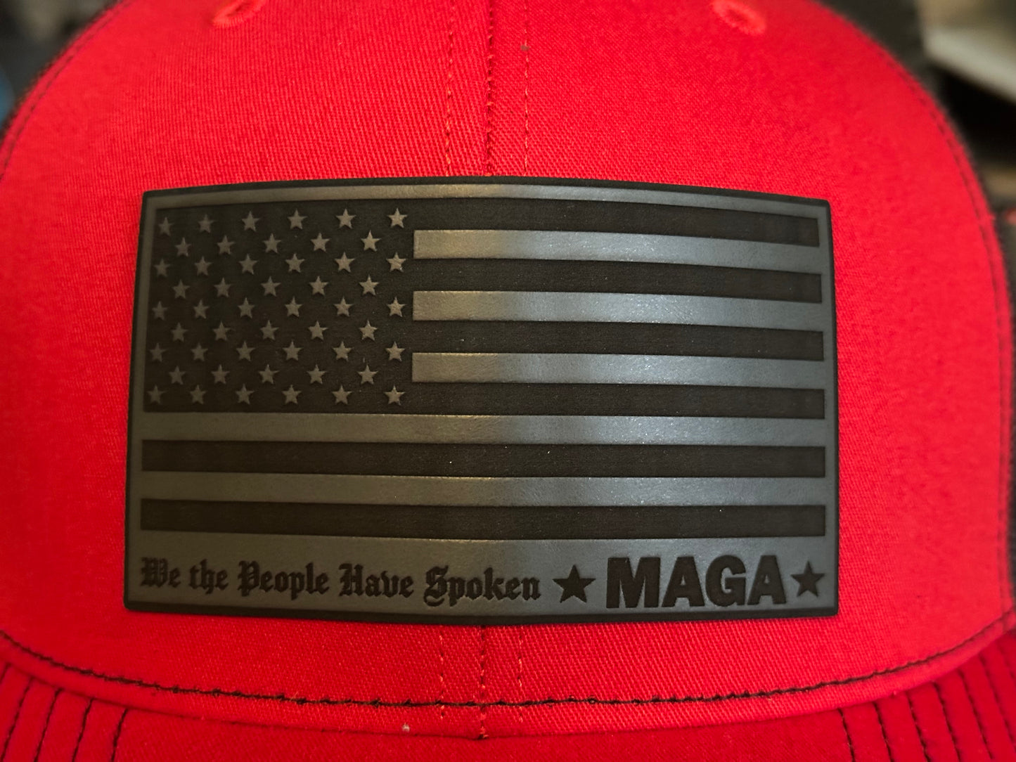 We The People MAGA Flag Patch on Richardson 112 SnapBack Cap