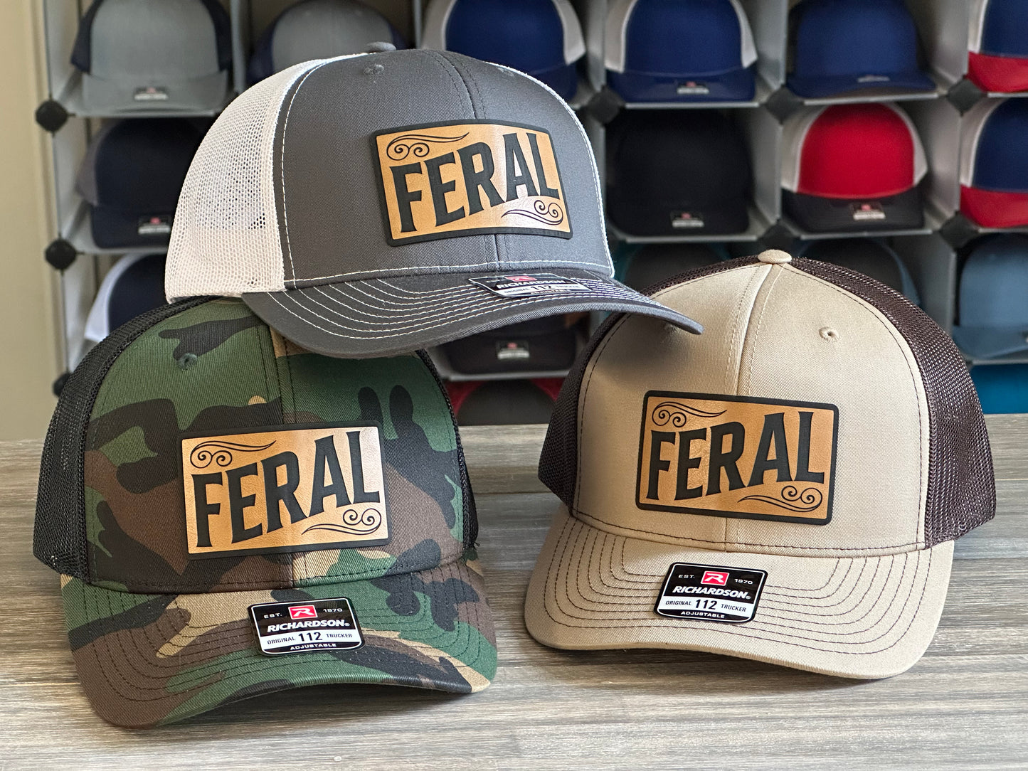 Feral Patch on Richardson 112 Snapback Cap