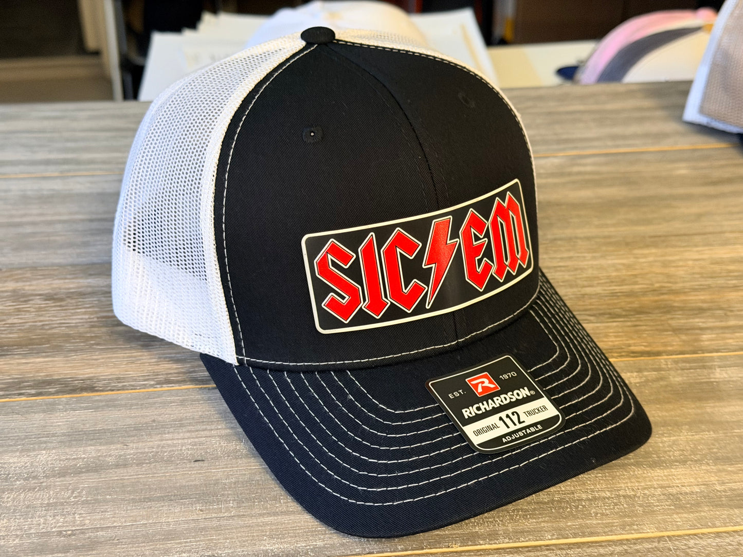 Sic Em Georgia Heavy Metal Richardson 112 SnapBack Cap