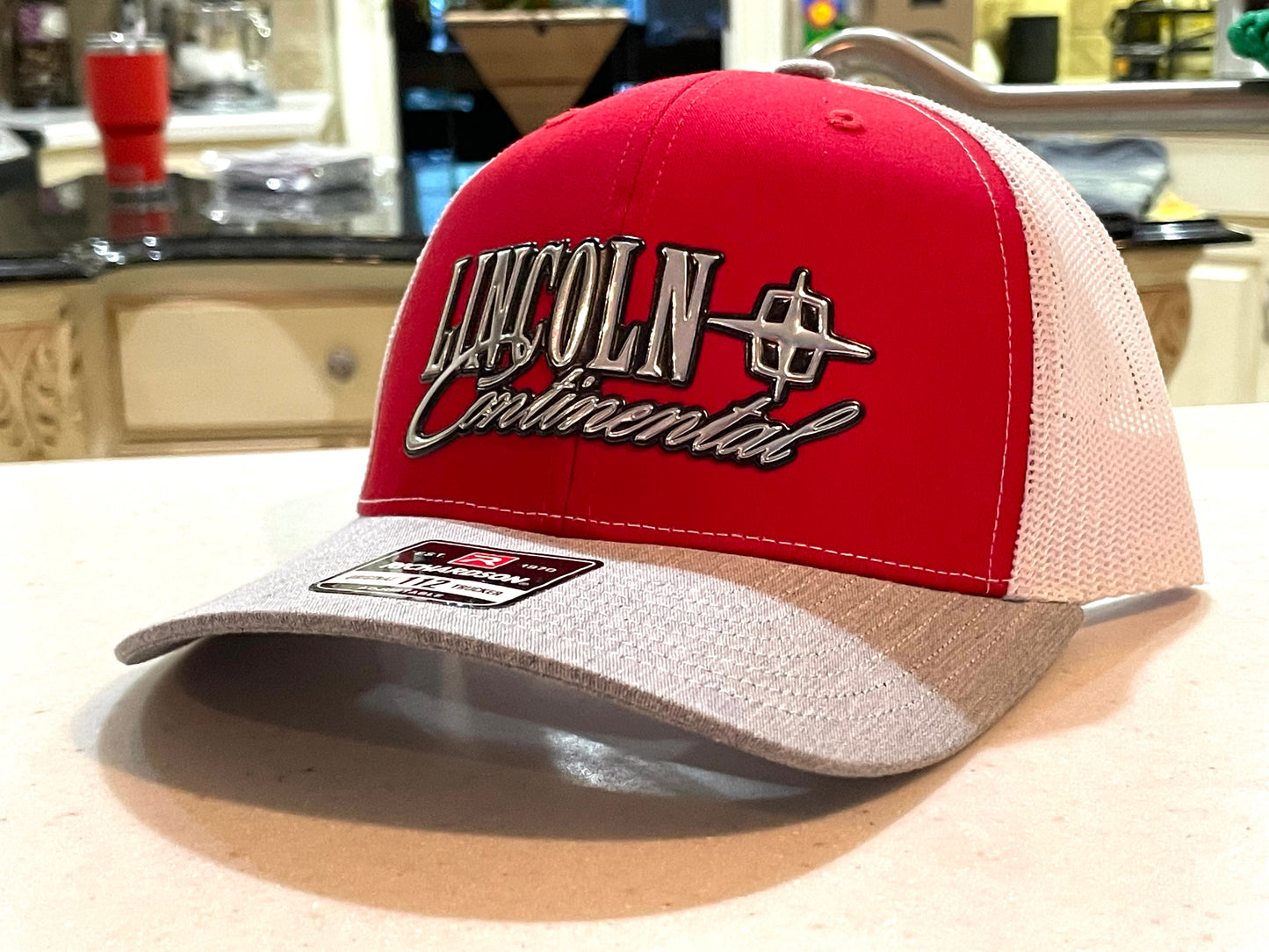 Chrome Lincoln Continental Script on Richardson 112 SnapBack