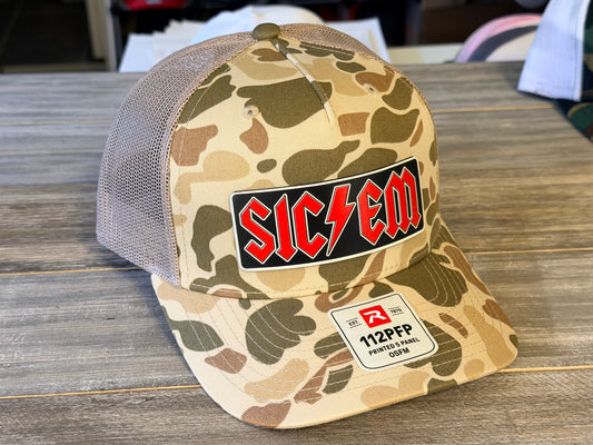Sic Em Georgia Heavy Metal Richardson 112 SnapBack Cap
