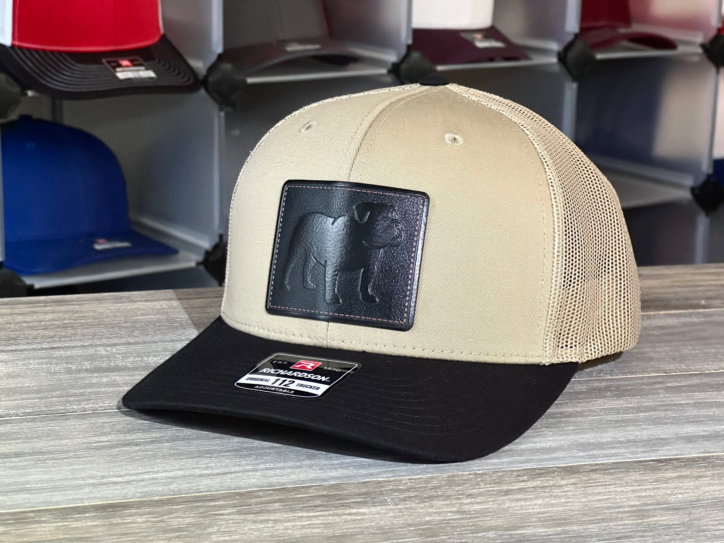 Bulldog Silhouette Blackout Richardson 112 SnapBack Cap
