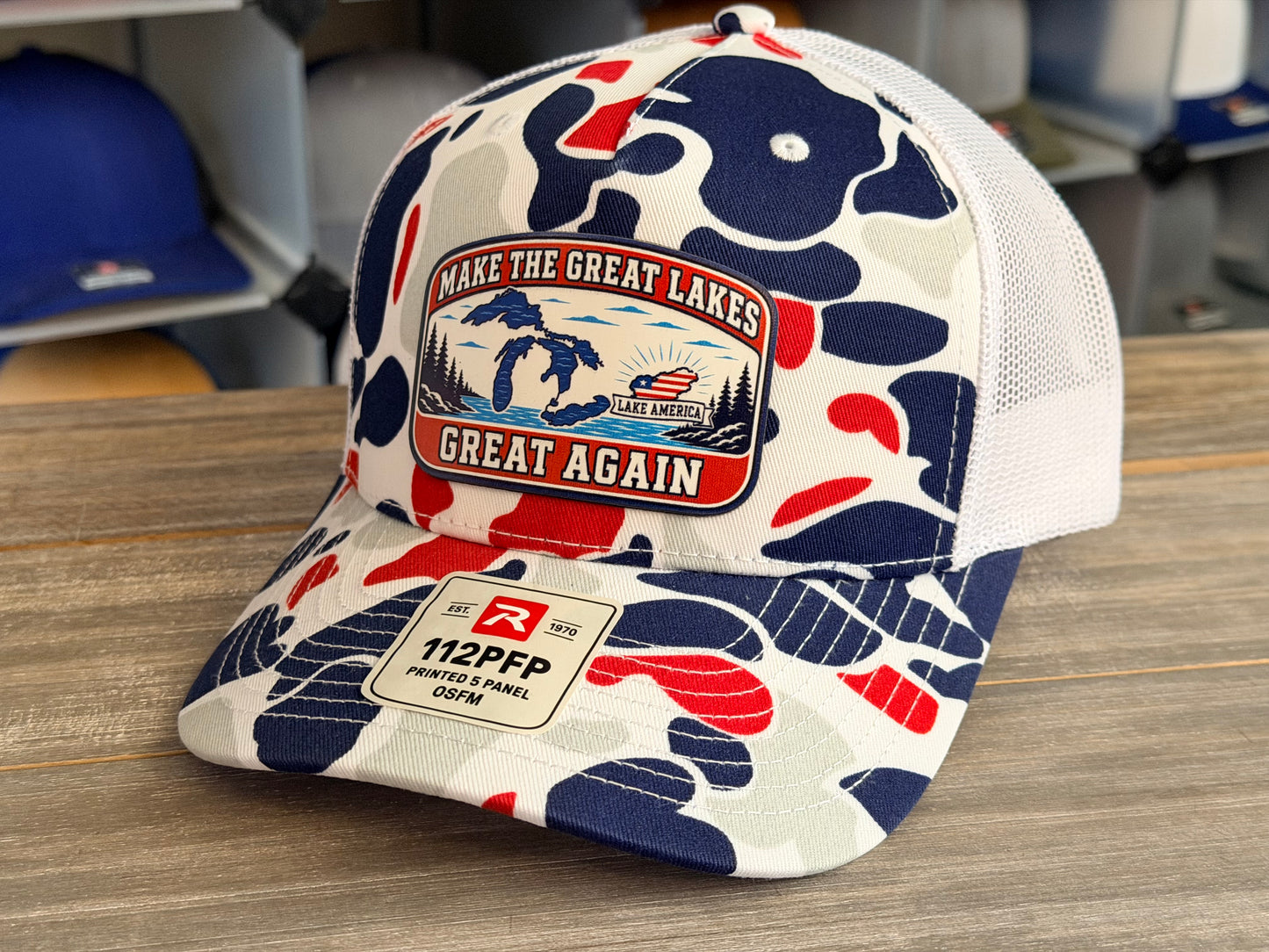 Lake America - Make Great Lakes Great Again Richardson 112 SnapBack Cap