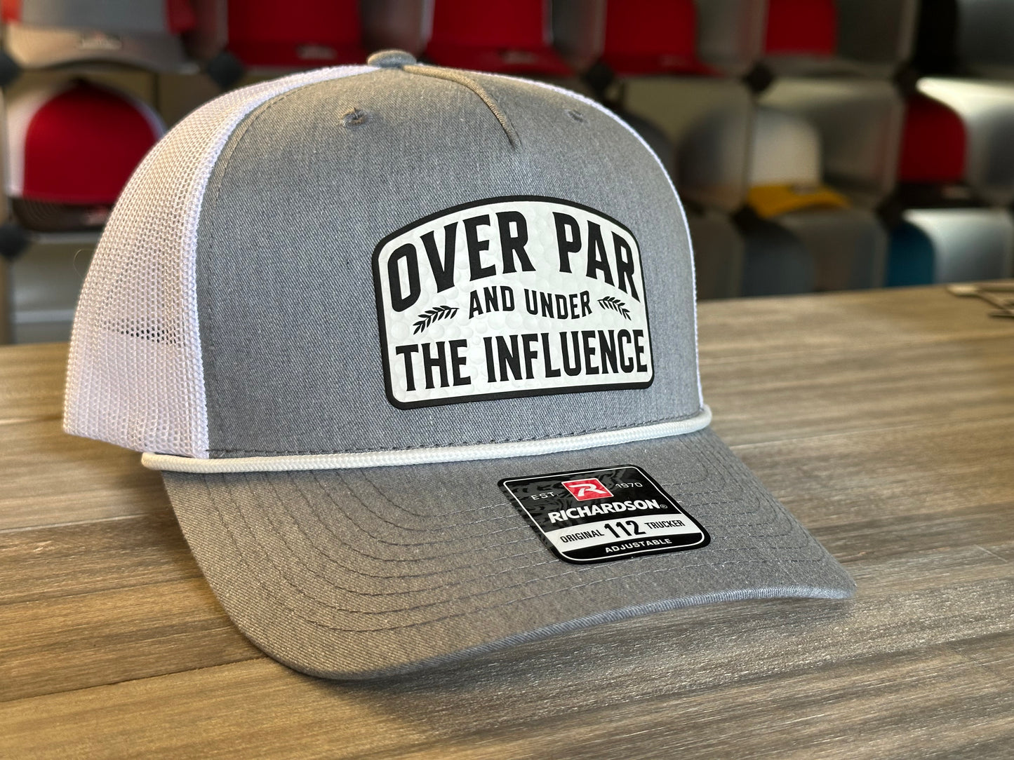 Over Par and Under the Influence Richardson 112 Rope Cap