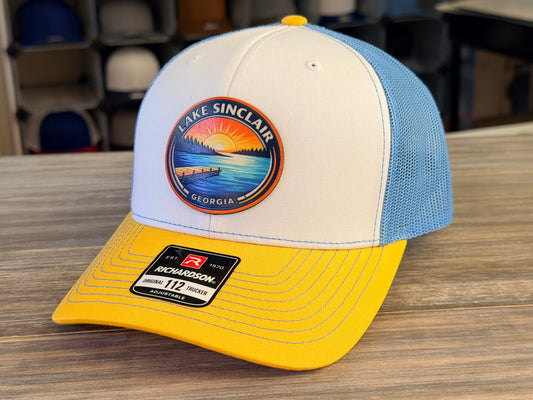 Lake Day Sunset Patch on Richardson 112 SnapBack Cap