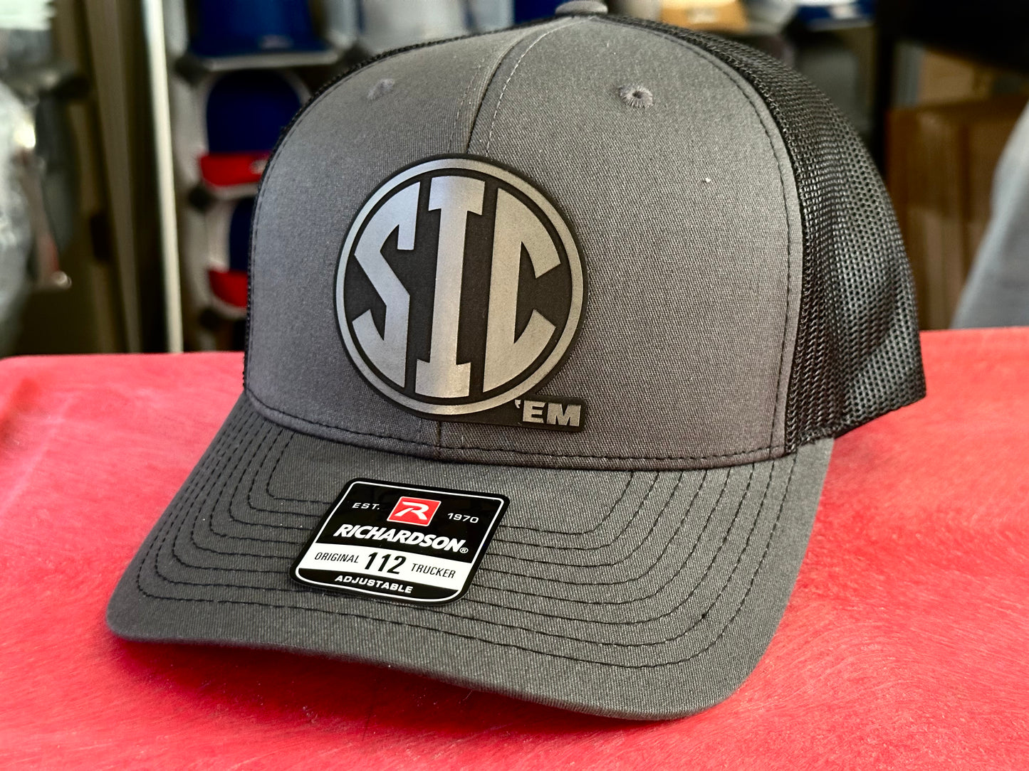 Georgia Sic Em Dark Edition Richardson 112 SnapBack Cap