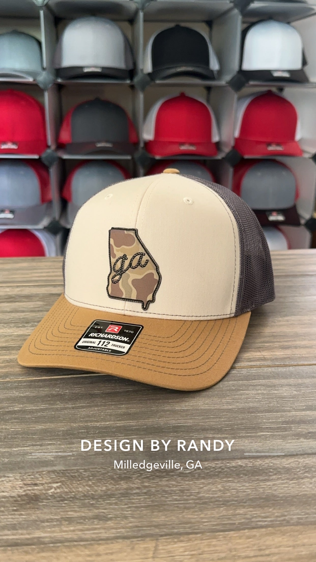 Georgia Rope Patch on Richardson 112 SnapBack Cap