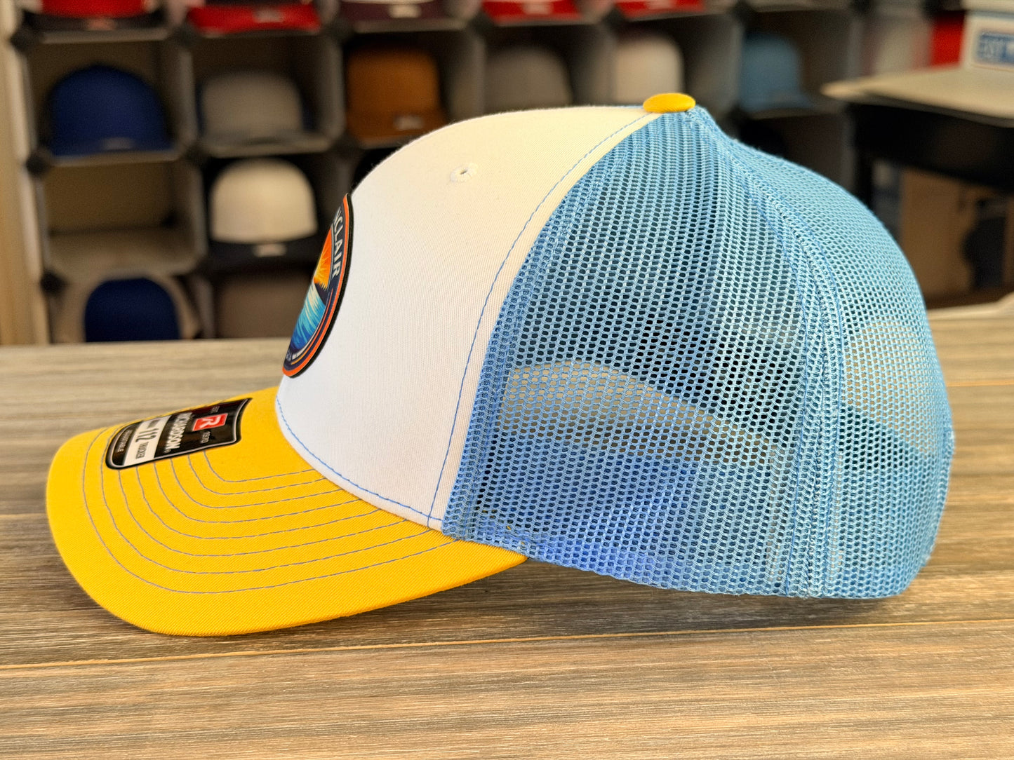 Lake Day Sunset Patch on Richardson 112 SnapBack Cap