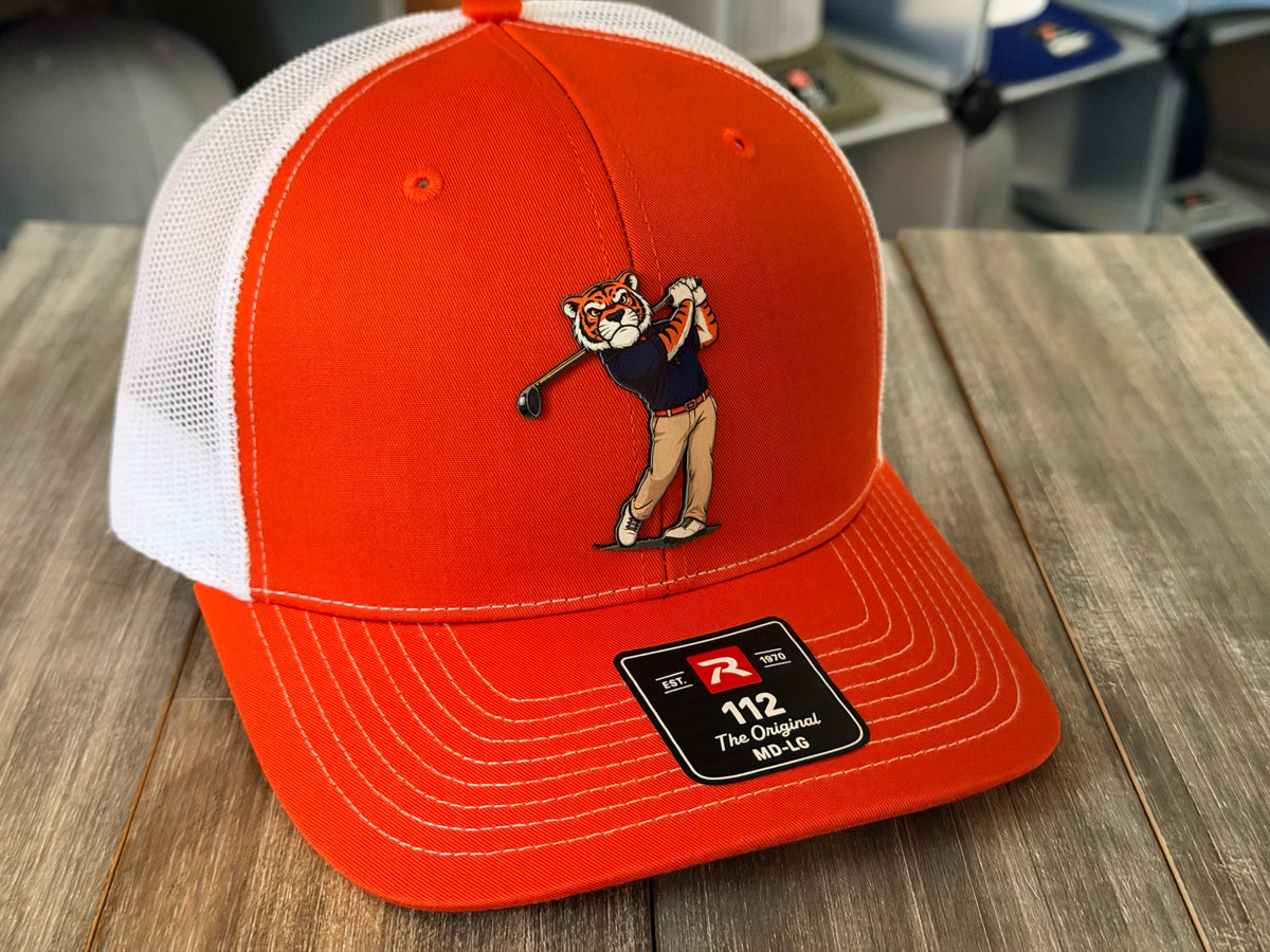Auburn Golfer on Richardson 112 SnapBack Cap