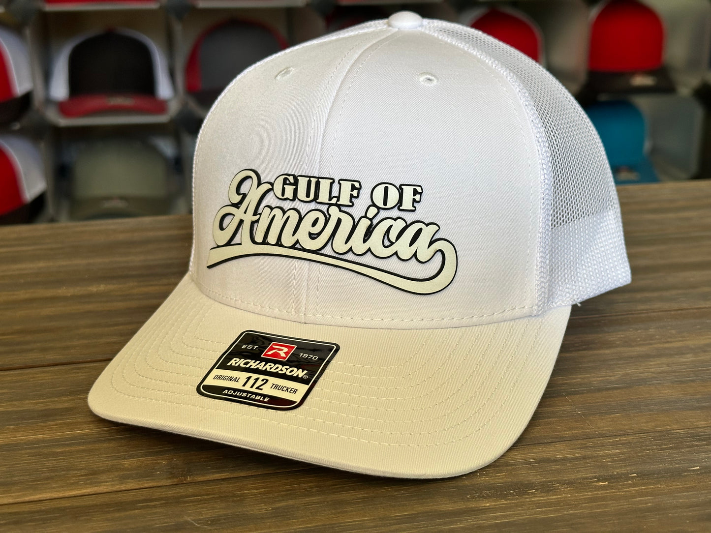 Gulf of America Script Patch on Richardson 112 SnapBack Cap