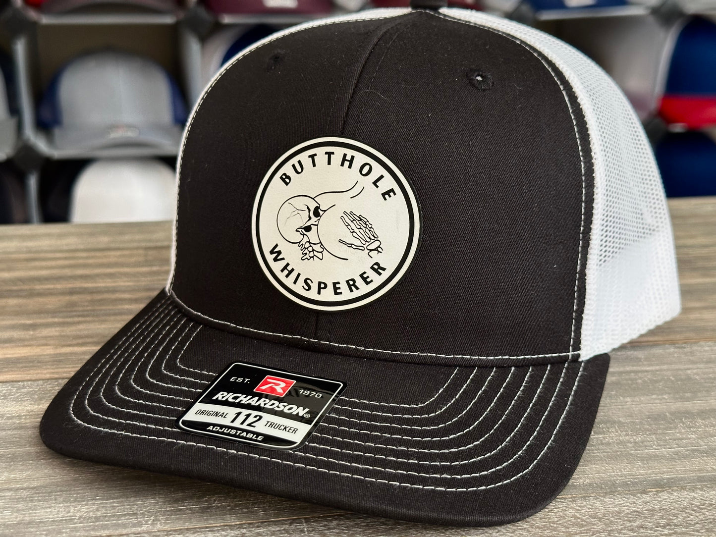 Butthole Whisperer m Richardson 112 Snapback Cap