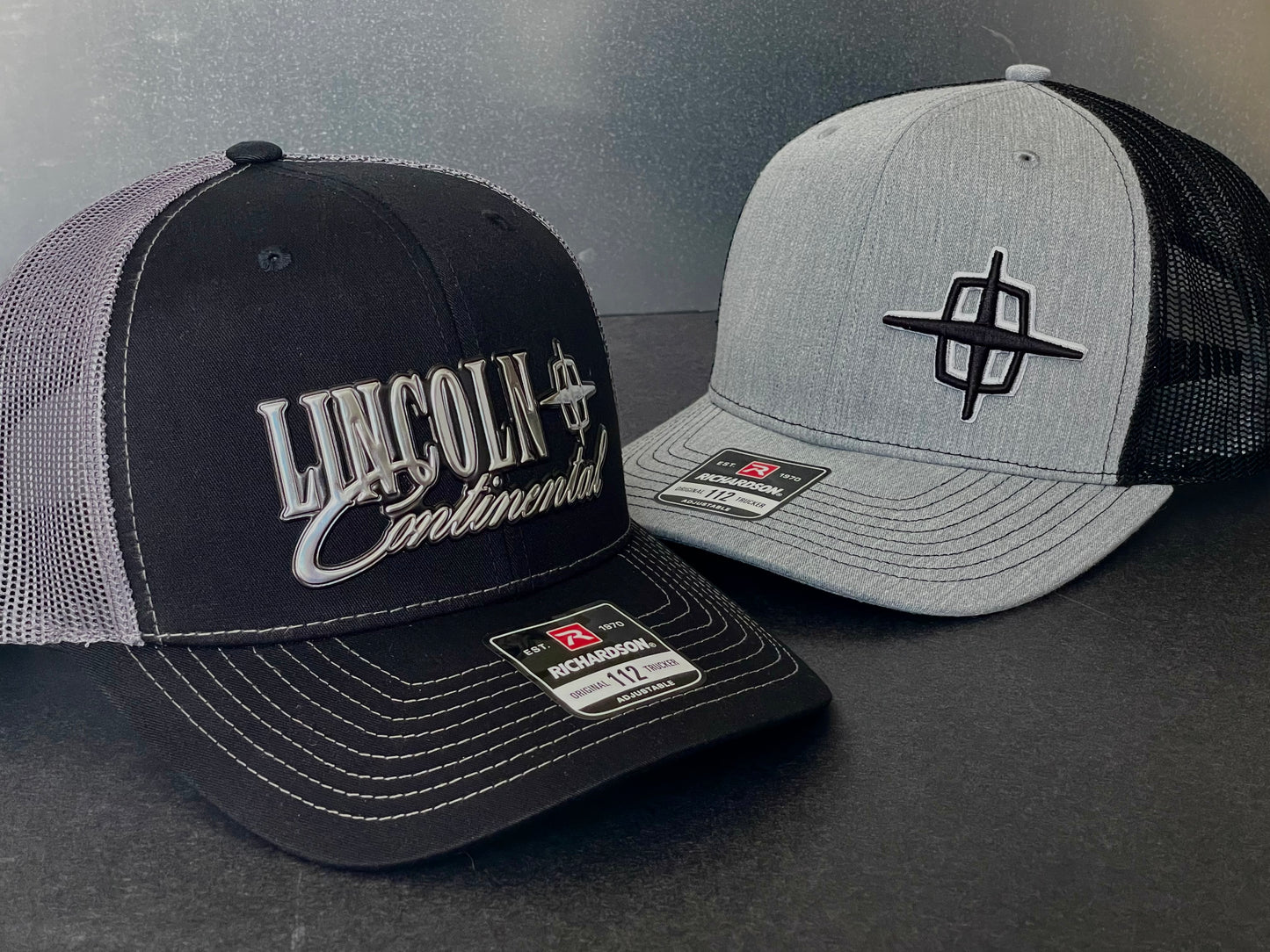 Chrome Lincoln Continental Script on Richardson 112 SnapBack