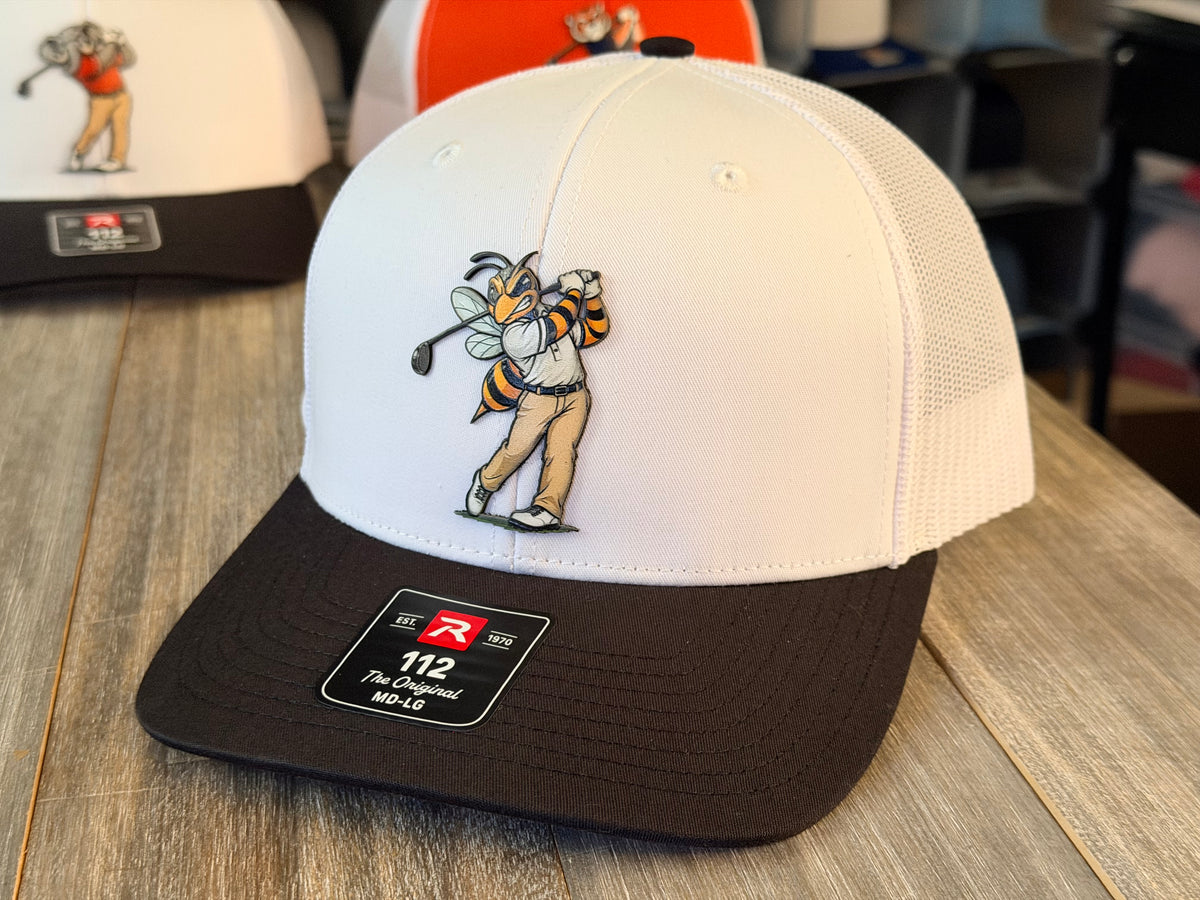 Yellow Jacket Golfer on Richardson 112 SnapBack Cap