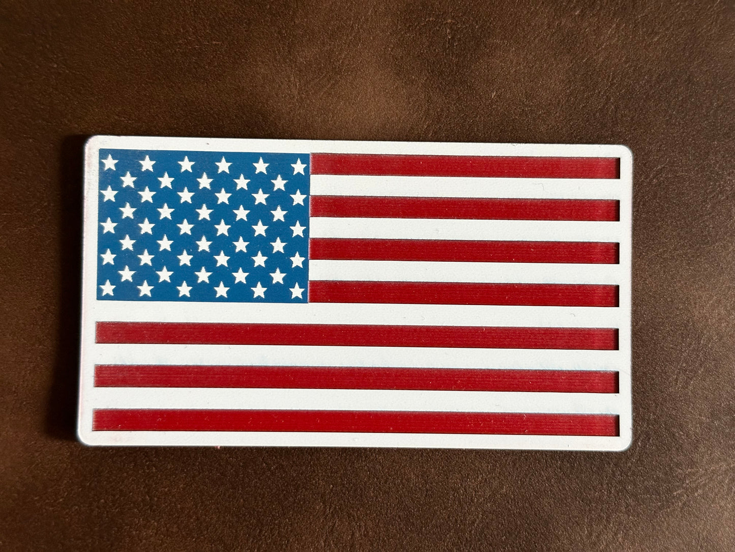 US Flag Acrylic Heat-Applied Hat Patch