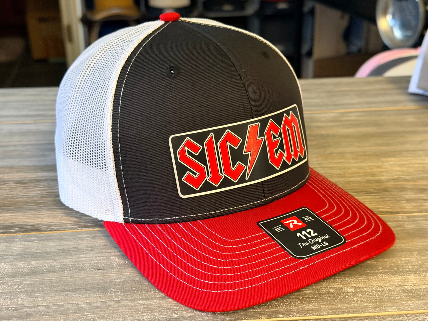 Sic Em Georgia Heavy Metal Richardson 112 SnapBack Cap