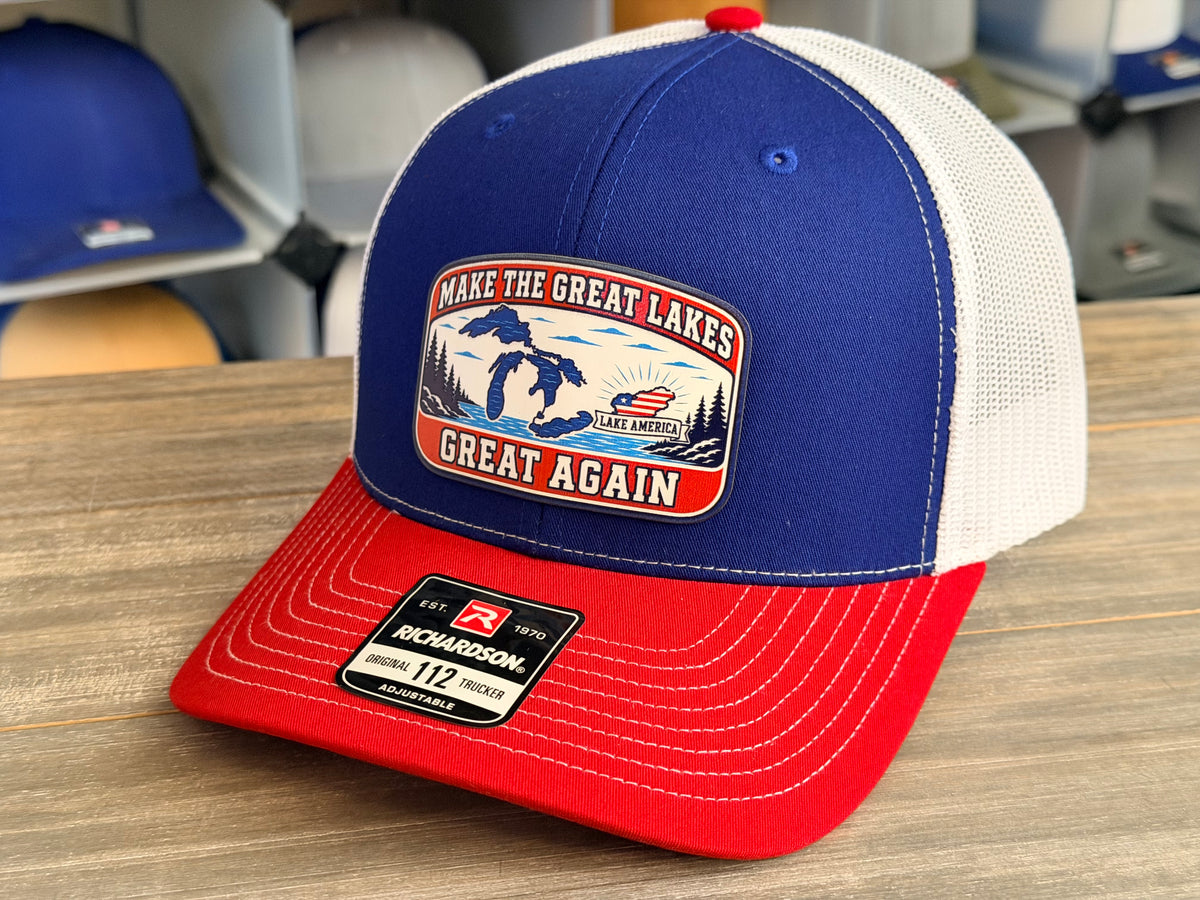 Lake America - Make Great Lakes Great Again Richardson 112 SnapBack Cap