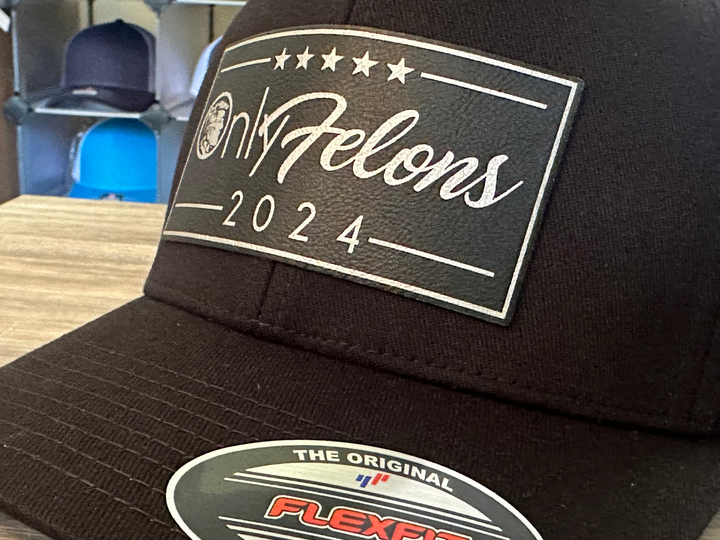 Only Felons 2024 Trump Yupoong Flexfit Cap