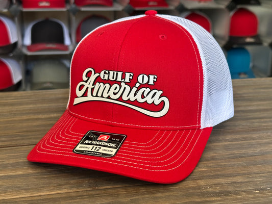Gulf of America Script Patch on Richardson 112 SnapBack Cap