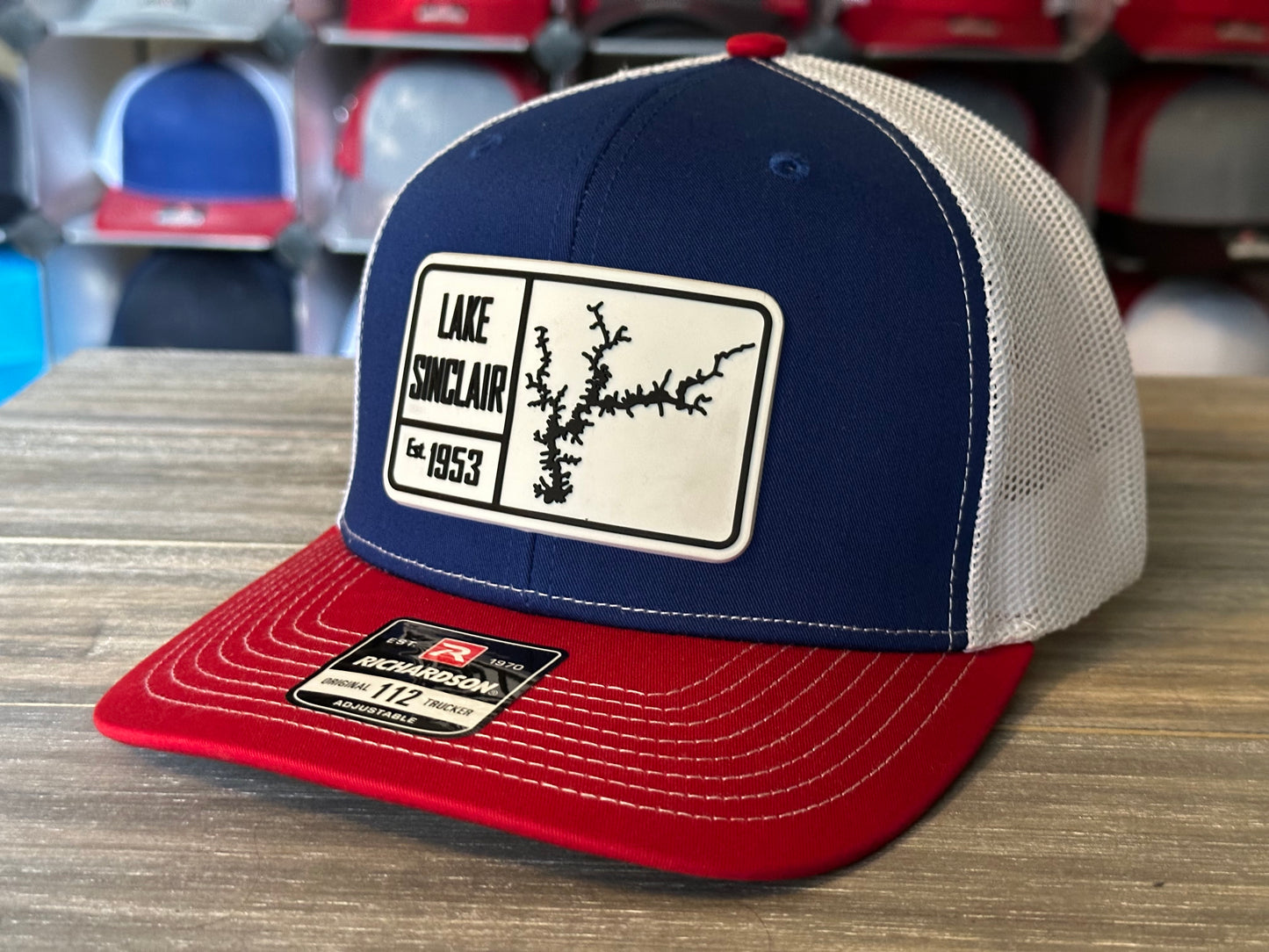 Lake Sinclair Patch on Richardson 112 SnapBack Cap