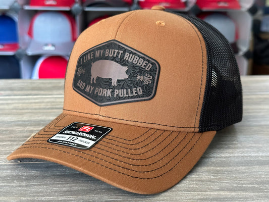 I Like My Butt Rubbed and Pork Pulled Richardson 112 SnapBack Cap
