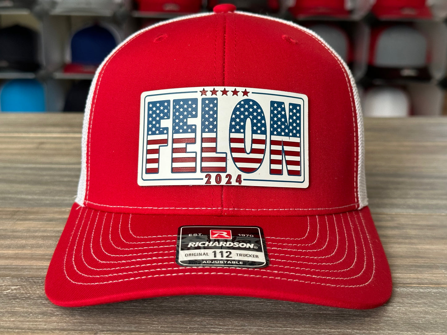 Felon 2024 Trump Patch on Richardson 112 SnapBack Cap