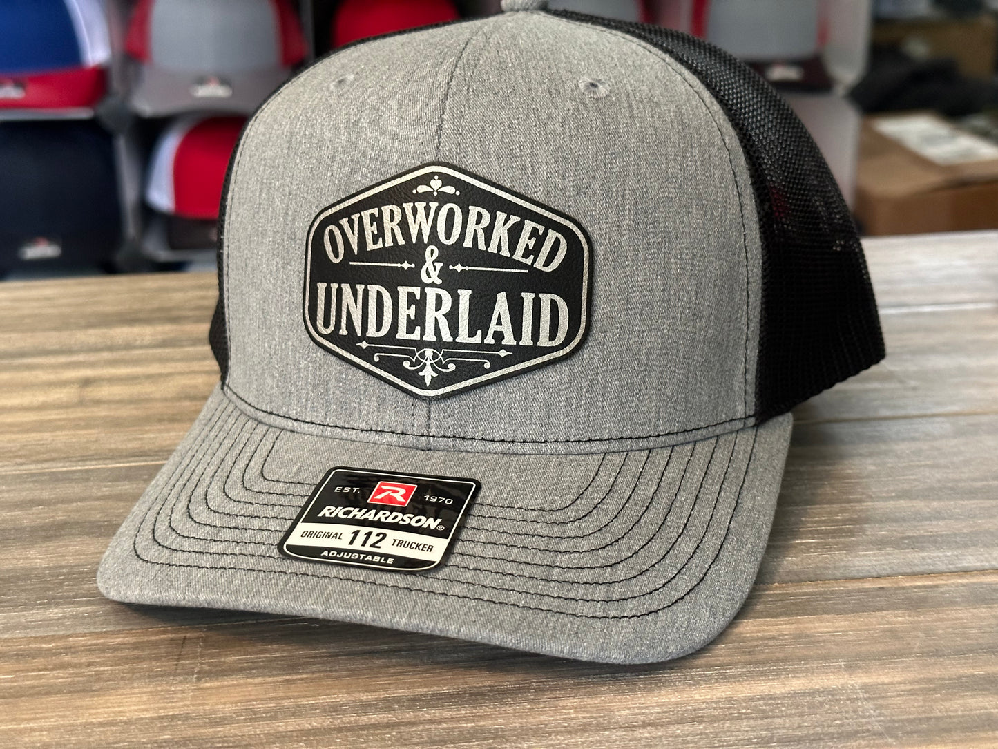 Overworked & Underlaid Richardson 112 SnapBack Cap