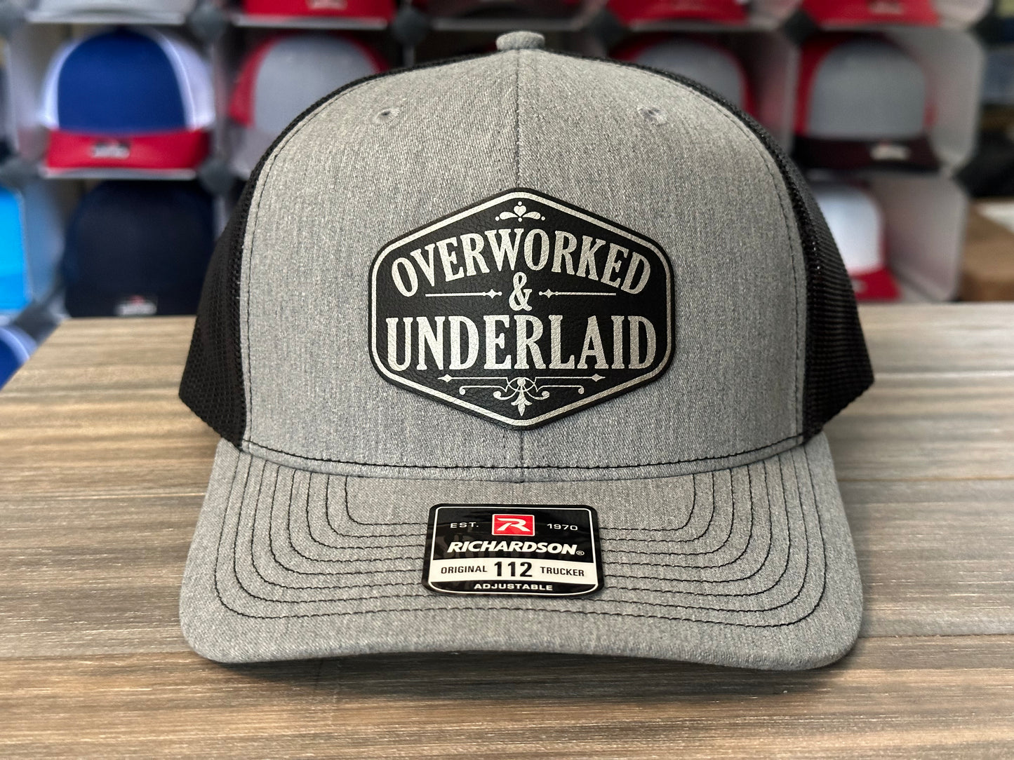 Overworked & Underlaid Richardson 112 SnapBack Cap