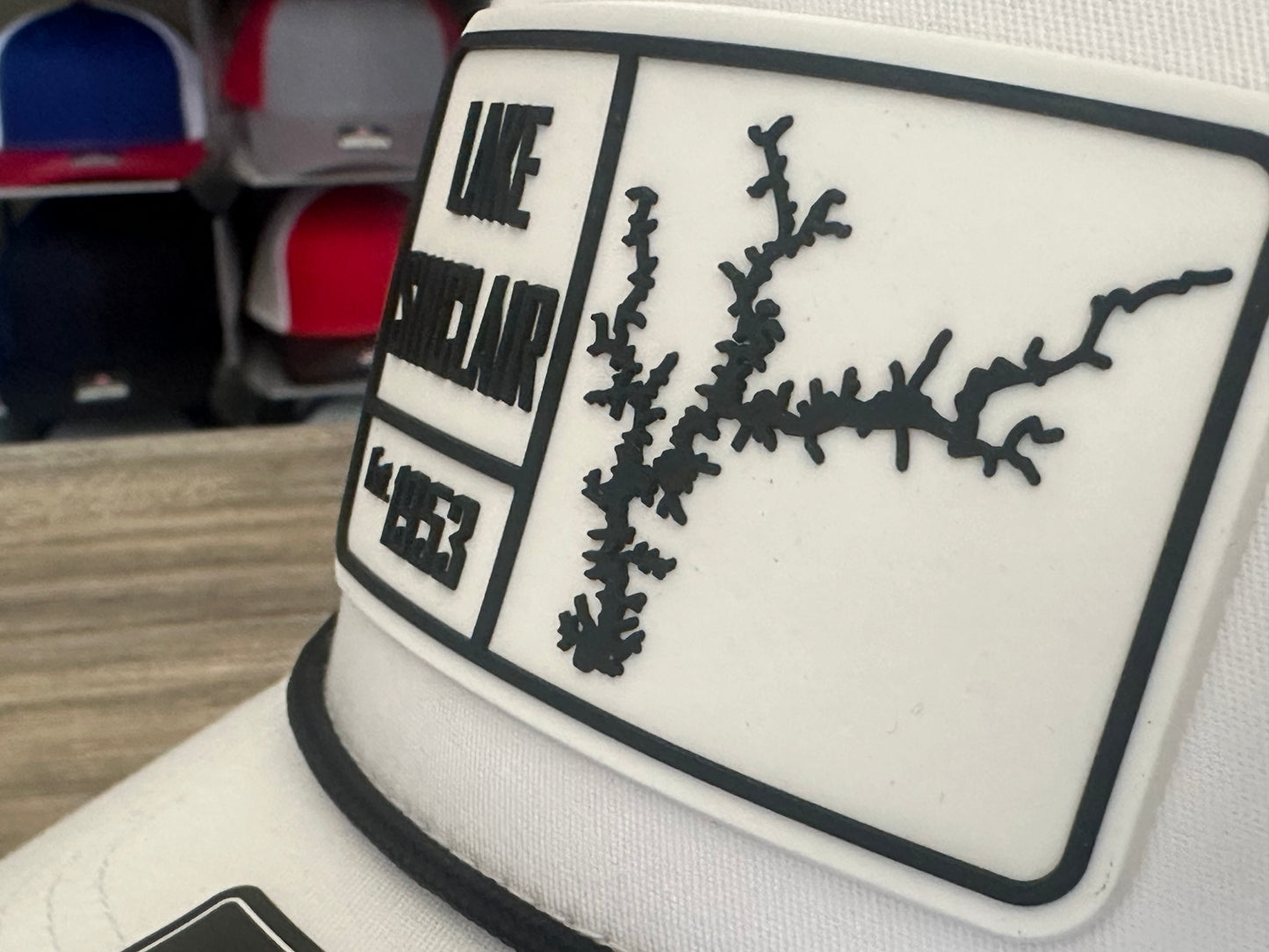 Lake Sinclair Patch on Richardson 112 SnapBack Rope Cap
