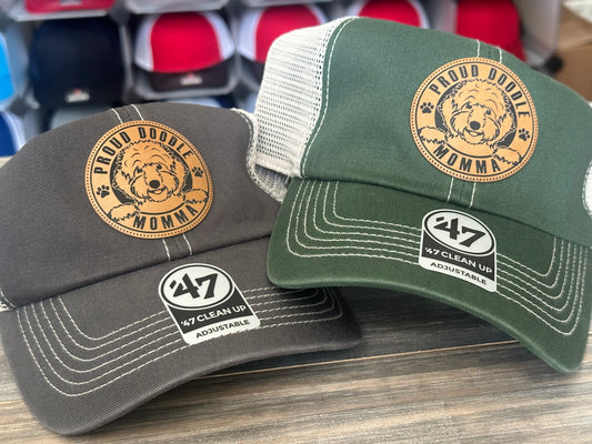 Proud Doodle Momma Patch on ‘47 Brand Clean Up Cap