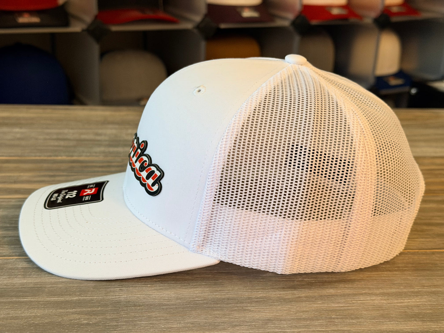 America Red, White & Blue Script on Richardson 112 SnapBack Cap