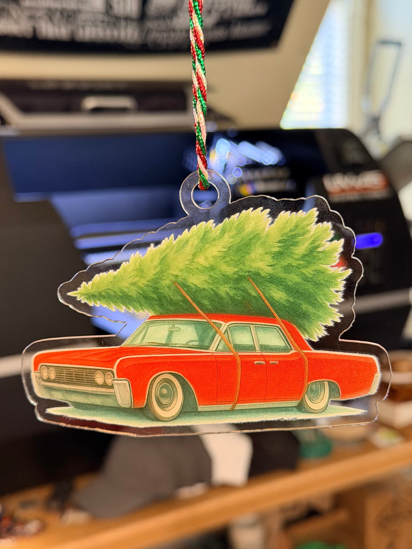Lincoln with Christmas Tree Ornament